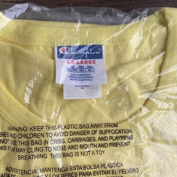 Champion sz‎ 2XL Script 22 Short Sleeve T-Shirt NWT - Picture 4 of 7
